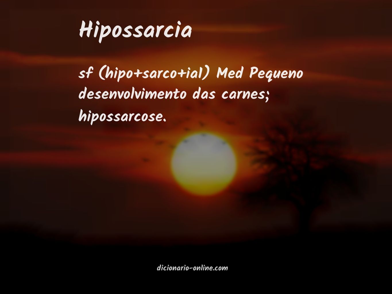 Significado de hipossarcia