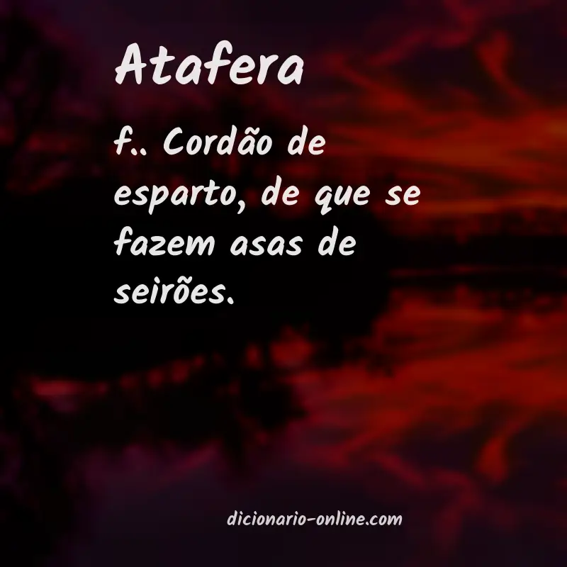 Significado de atafera