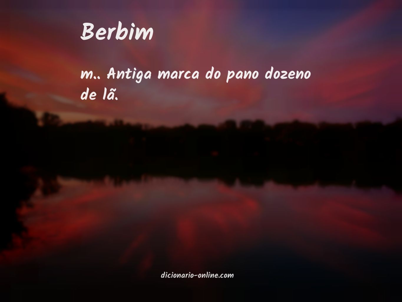 Significado de berbim