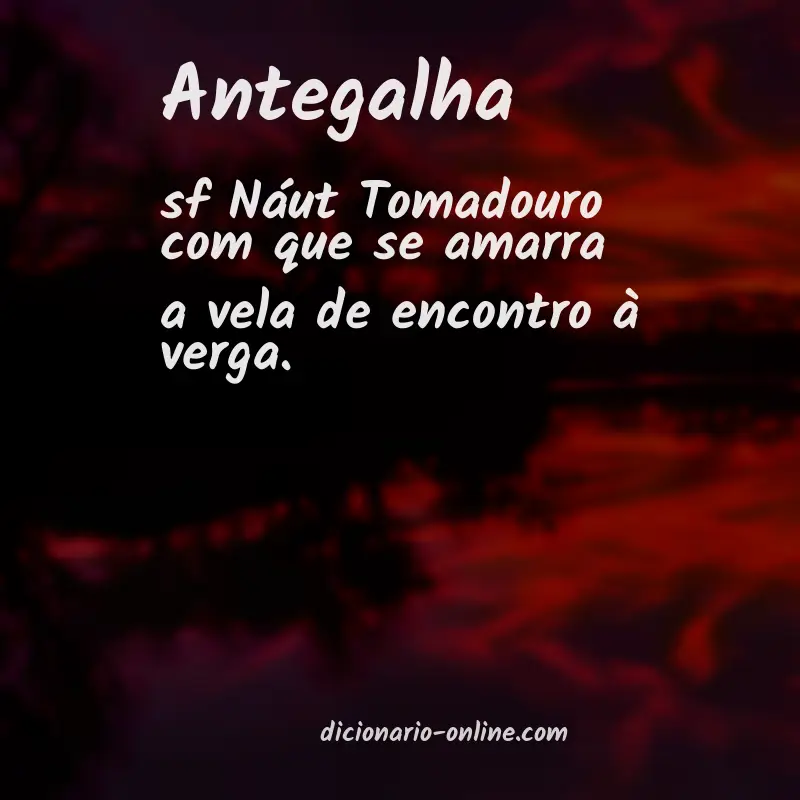 Significado de antegalha