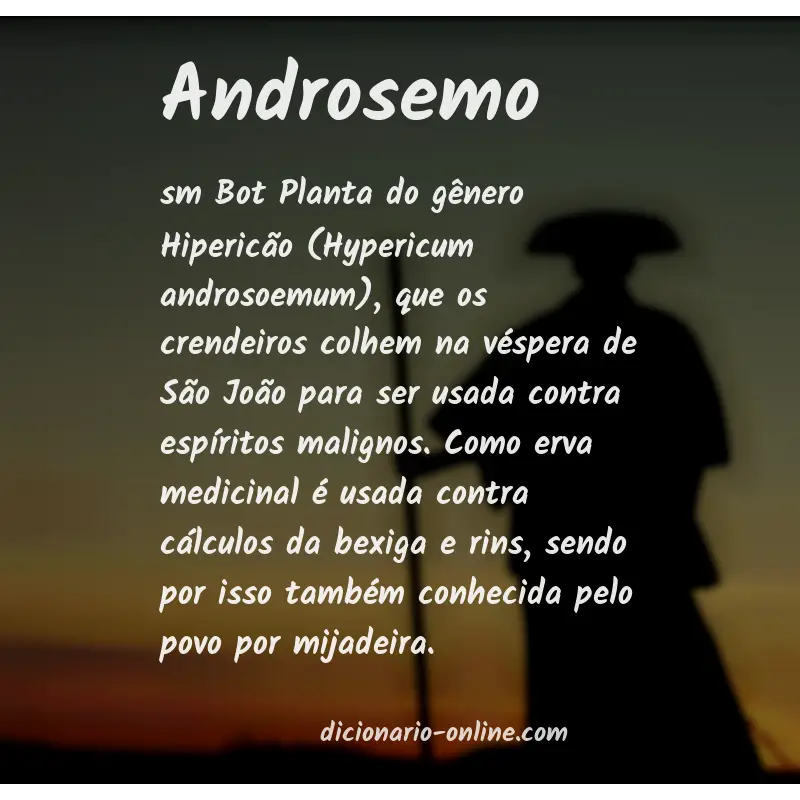 Significado de androsemo