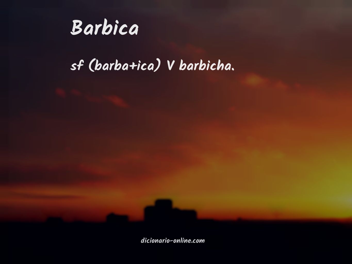 Significado de barbica