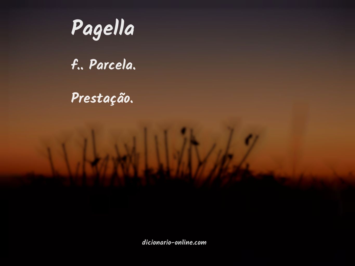 Significado de pagella