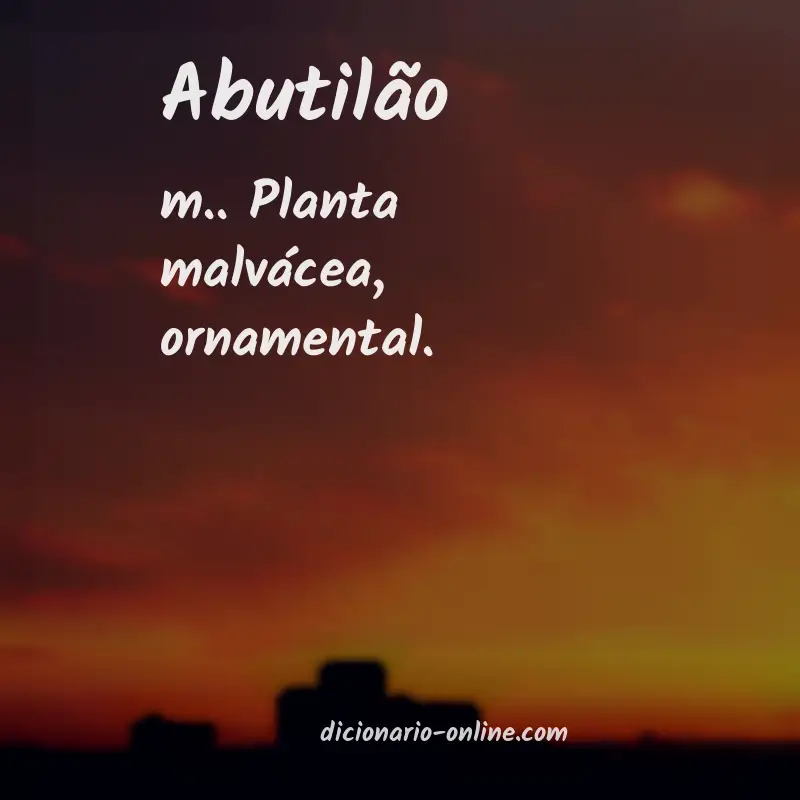 Significado de abutilão