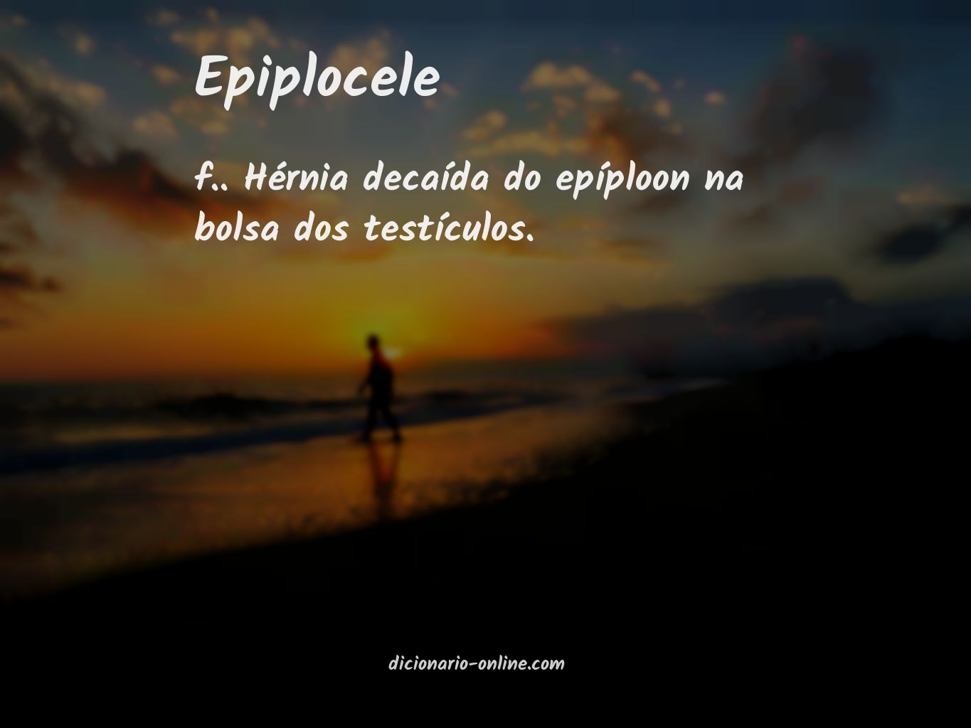 Significado de epiplocele