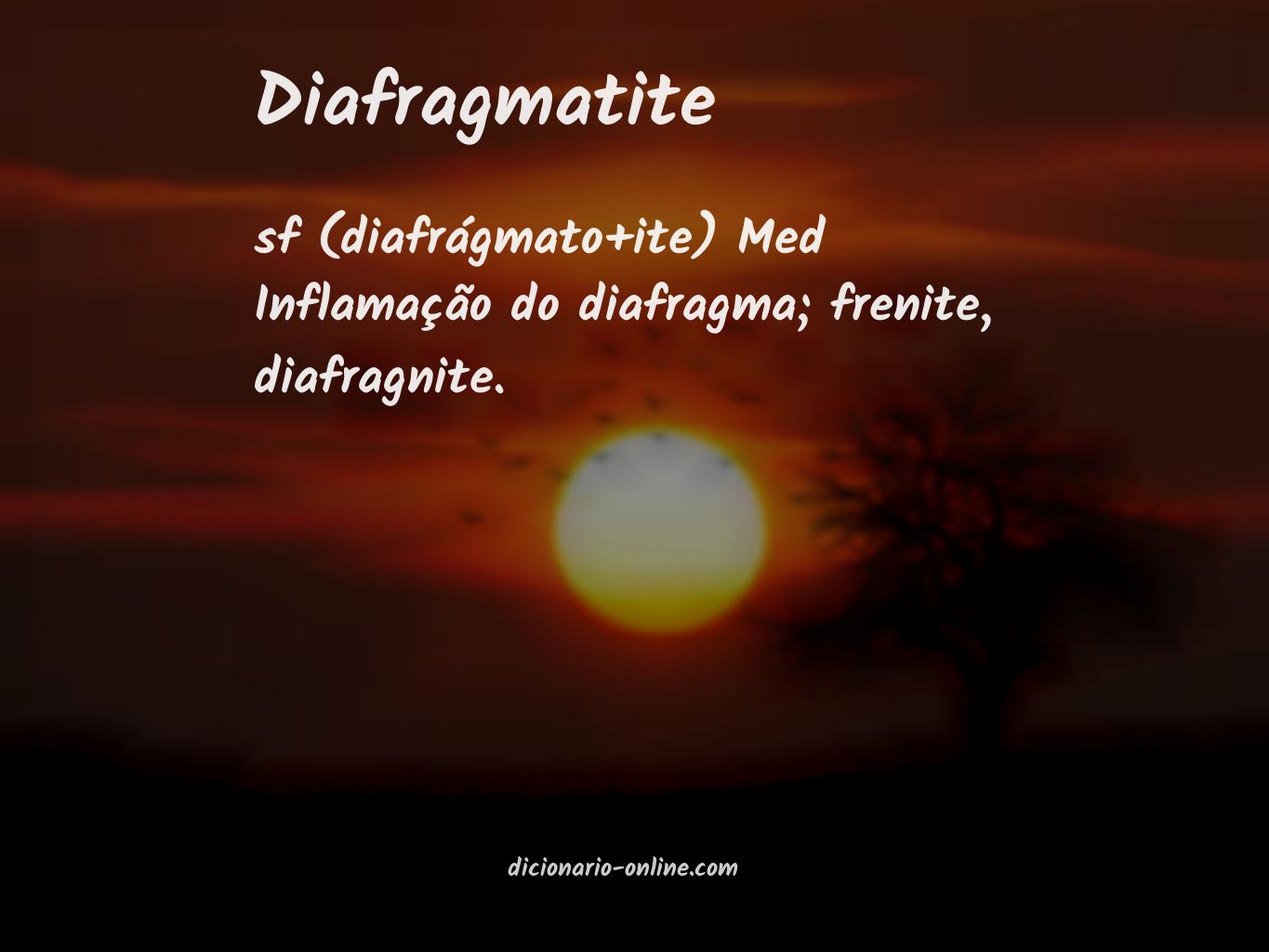 Significado de diafragmatite