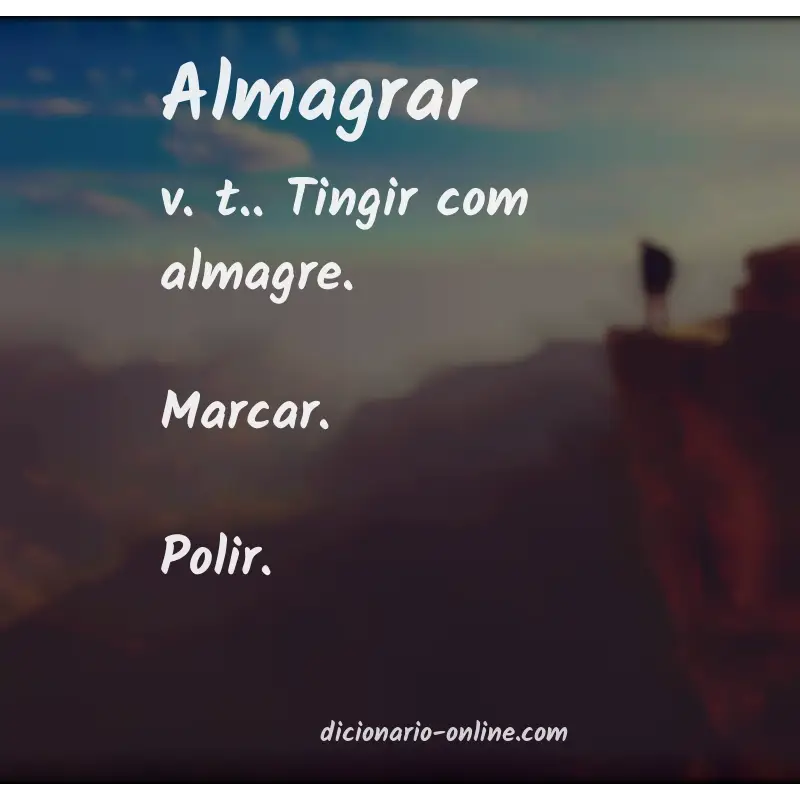 Significado de almagrar