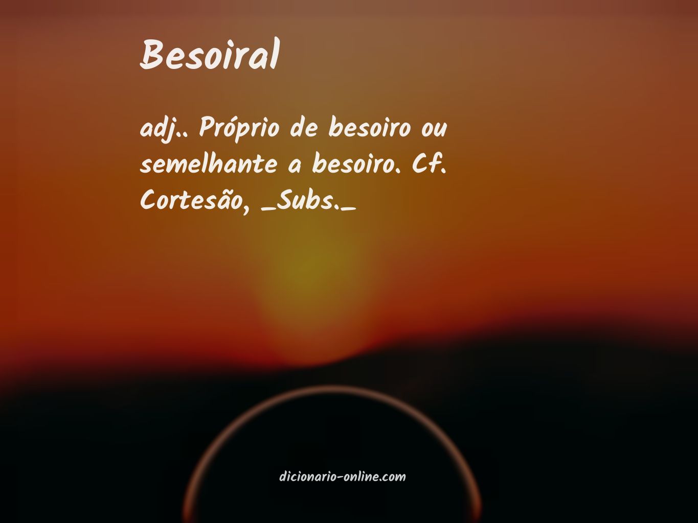 Significado de besoiral