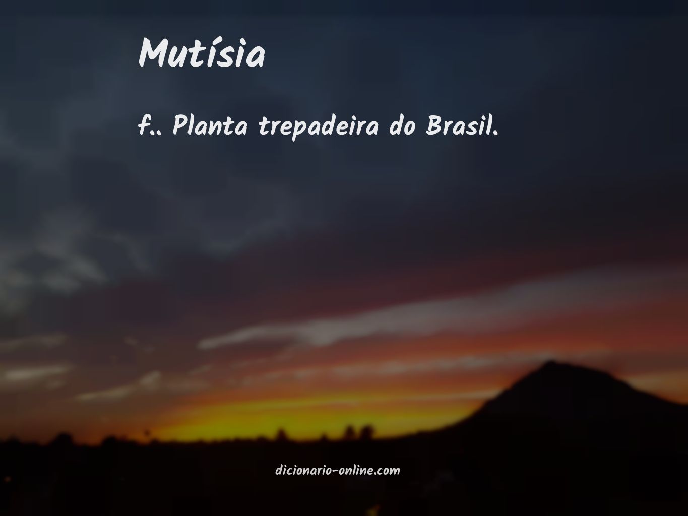 Significado de mutísia