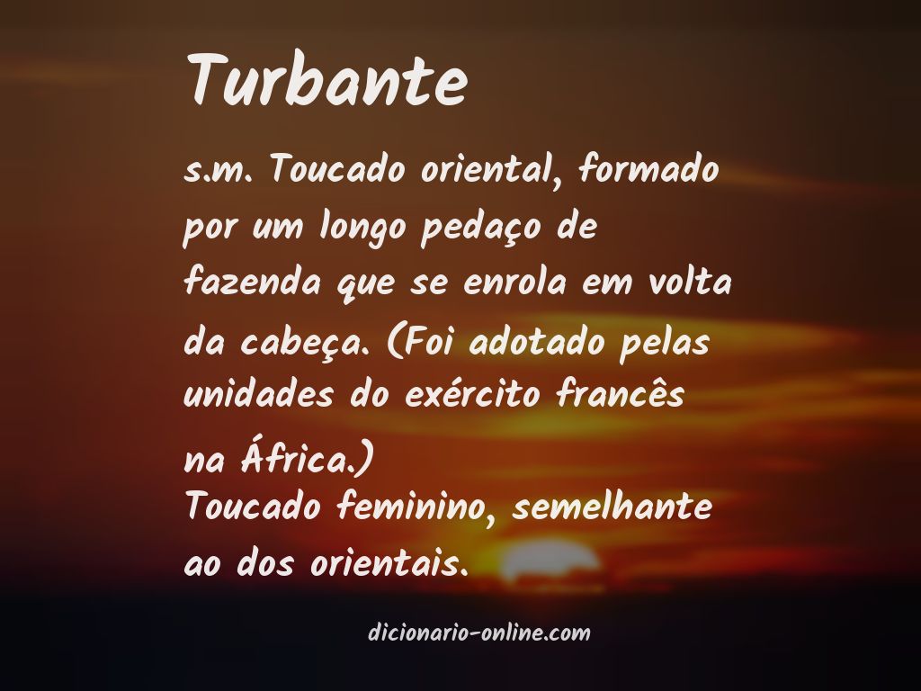 Significado de turbante