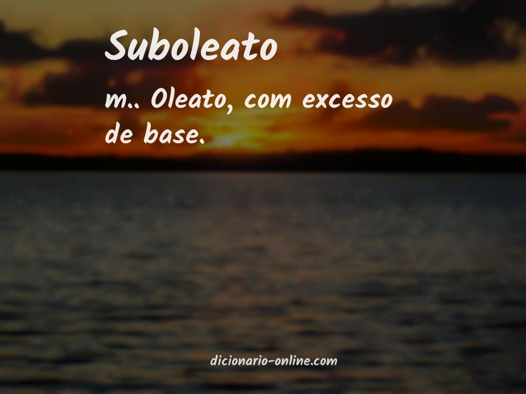 Significado de suboleato