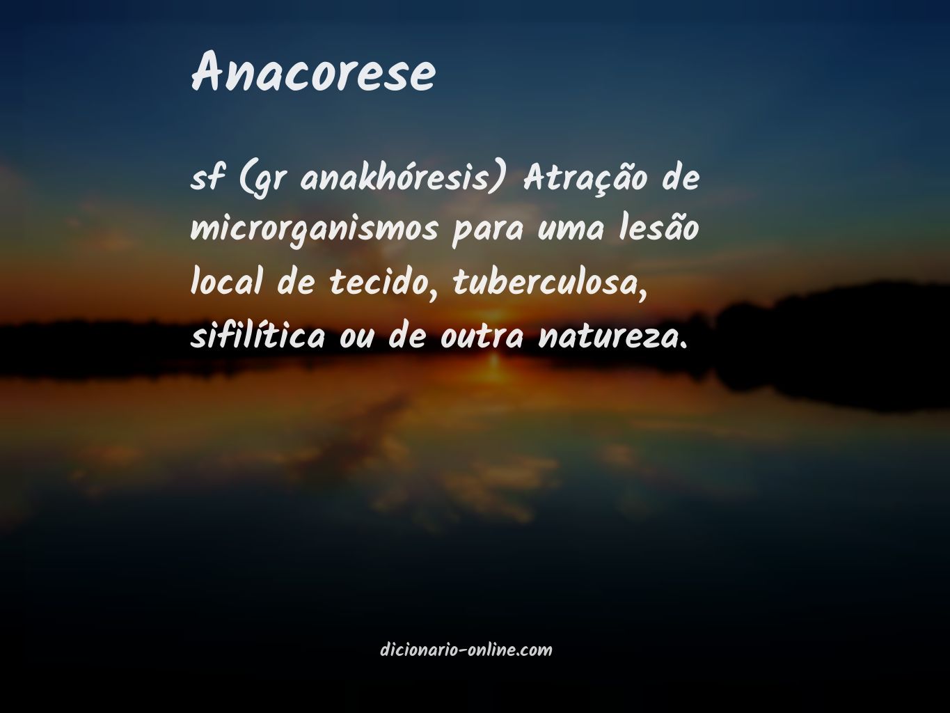 Significado de anacorese