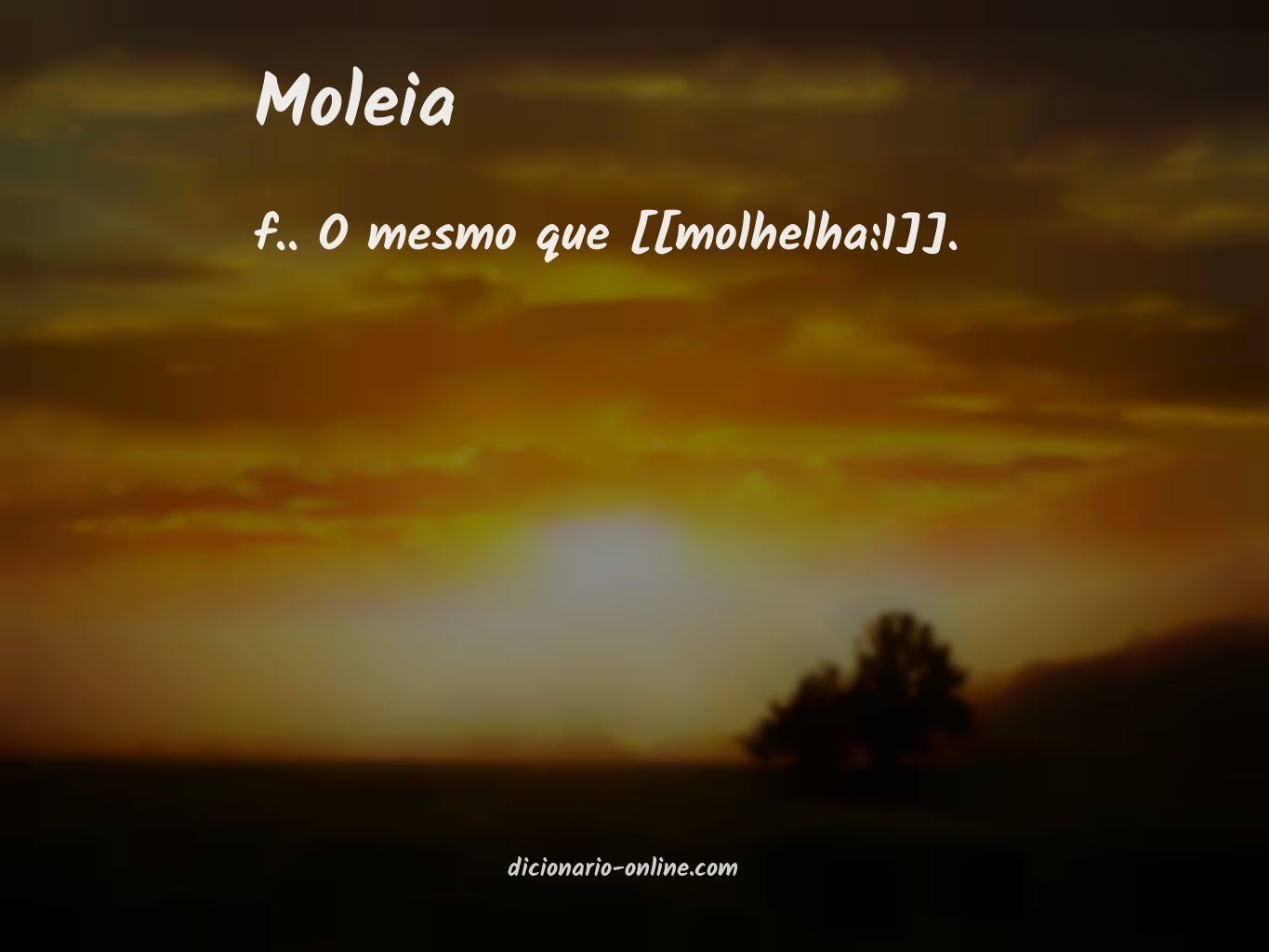 Significado de moleia