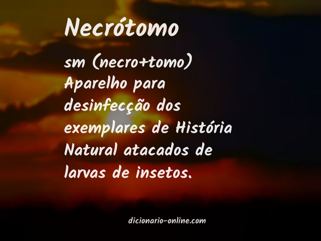 Significado de necrótomo