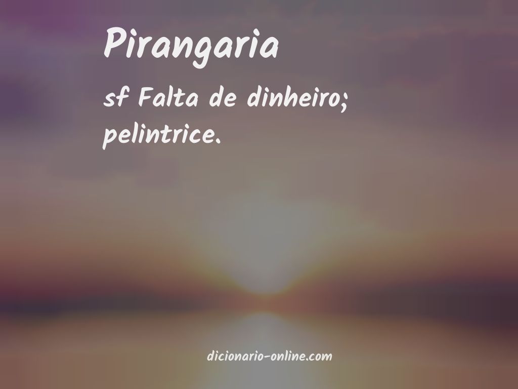 Significado de pirangaria