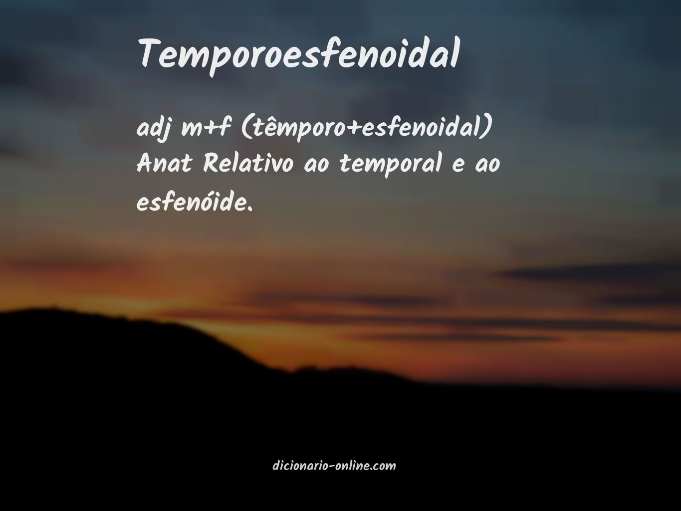 Significado de temporoesfenoidal