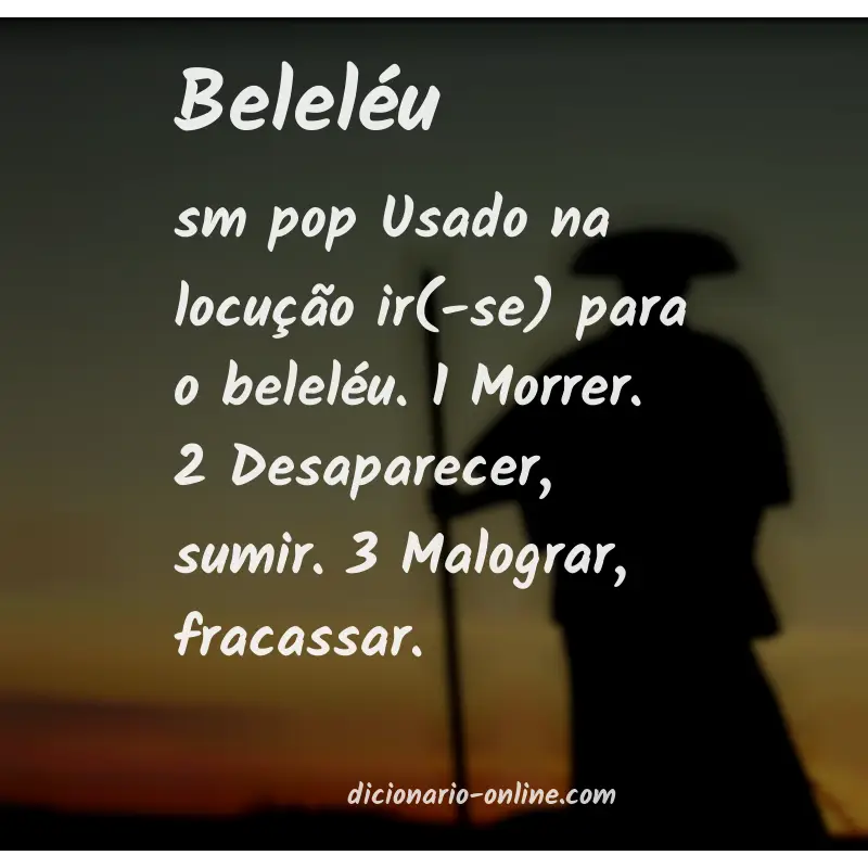 Significado de beleléu