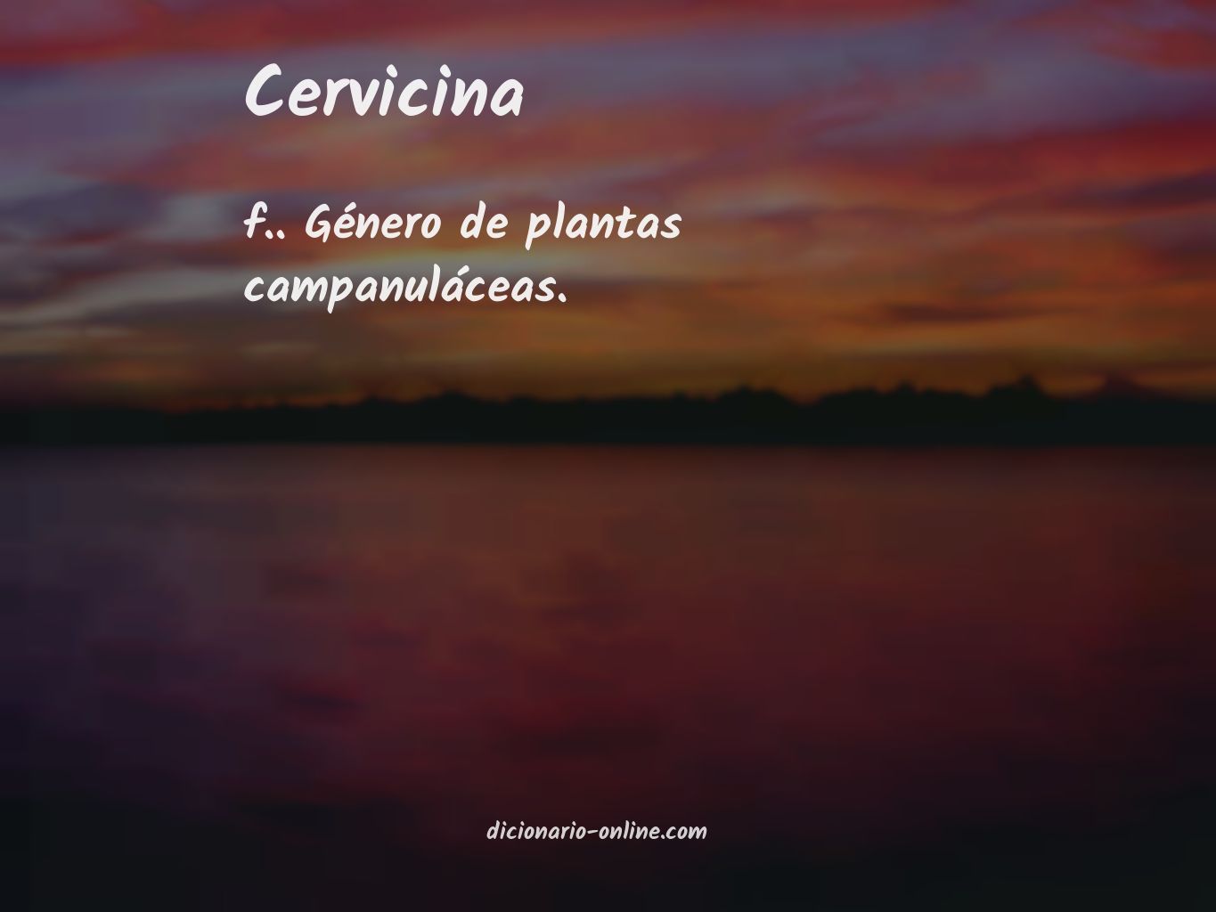 Significado de cervicina