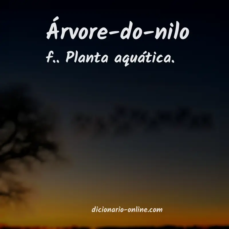 Significado de árvore-do-nilo