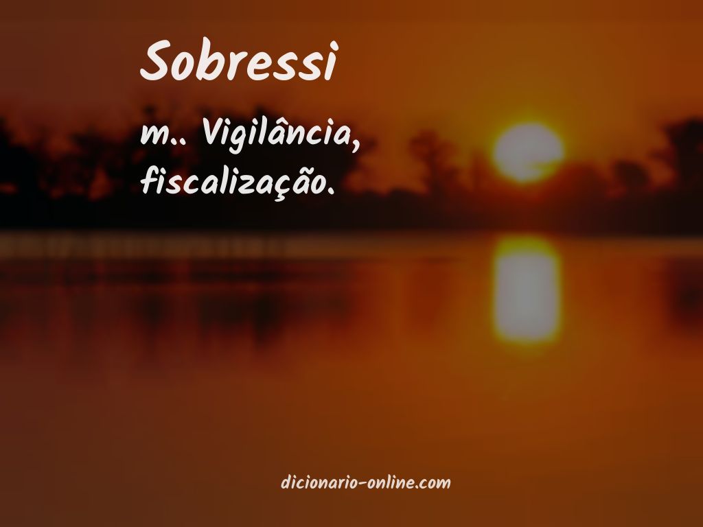 Significado de sobressi