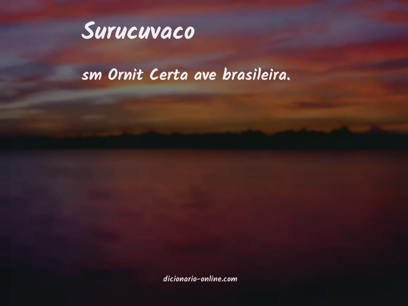 Significado de surucuvaco