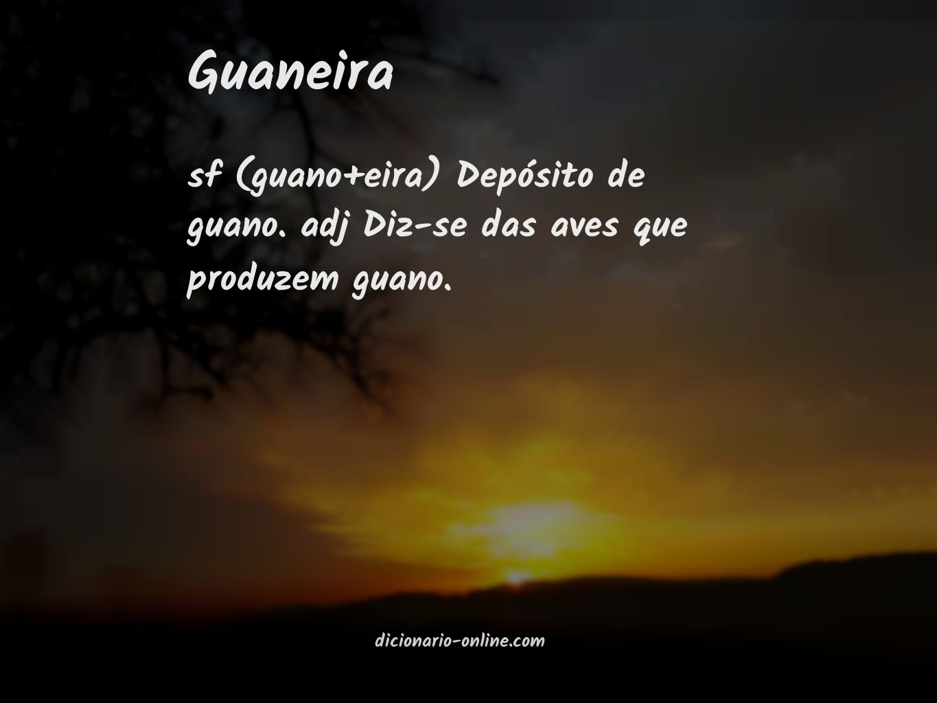 Significado de guaneira