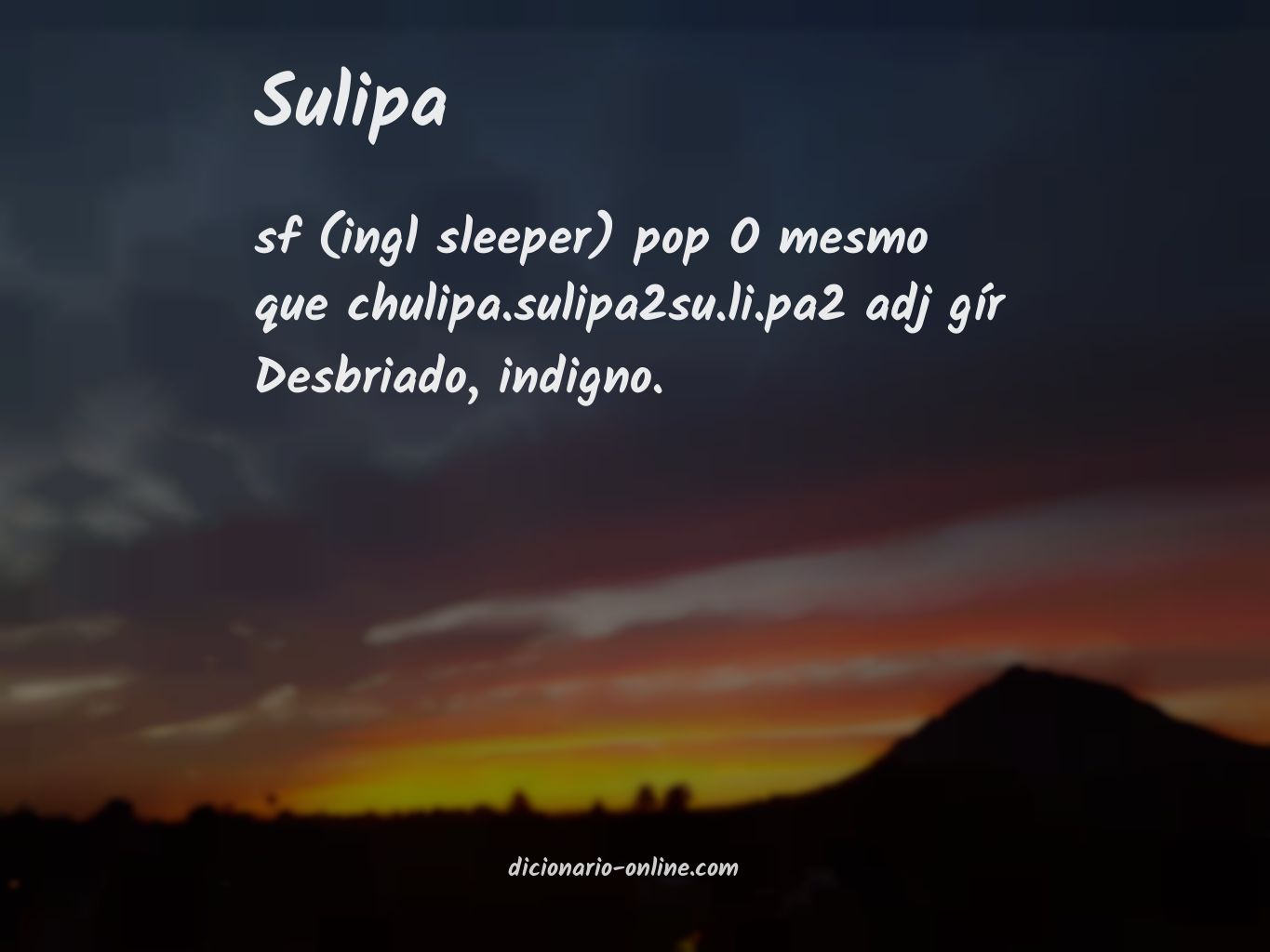 Significado de sulipa