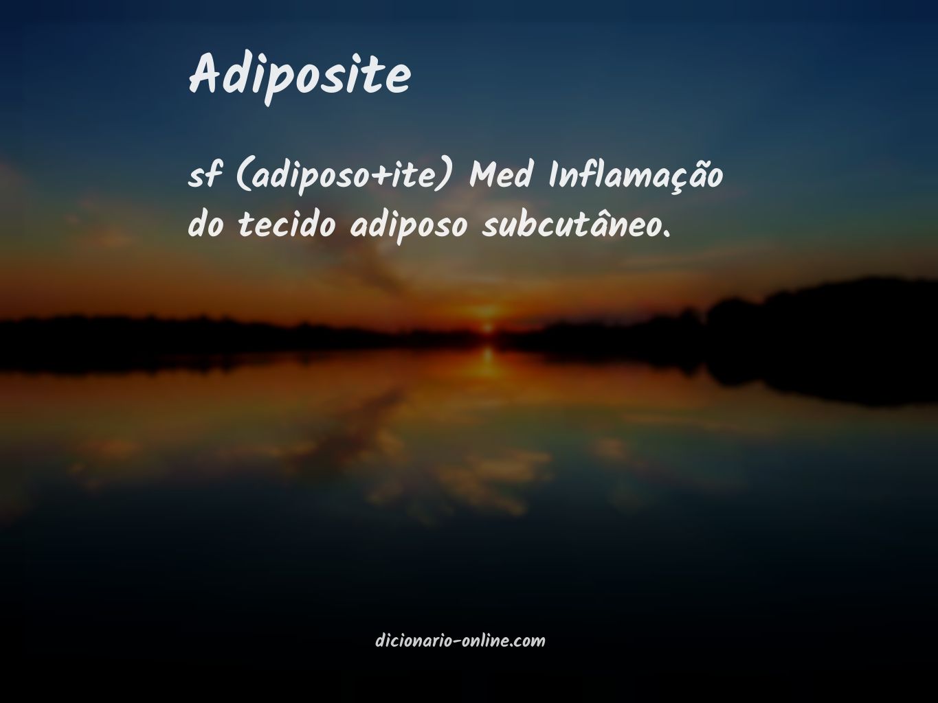 Significado de adiposite