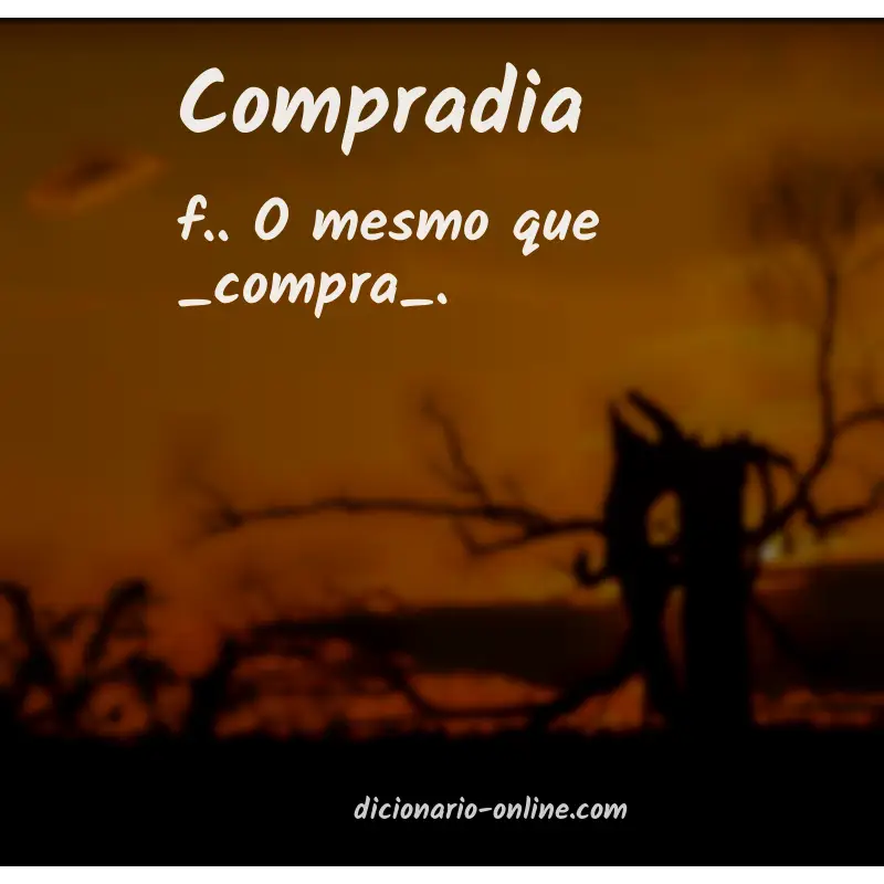 Significado de compradia