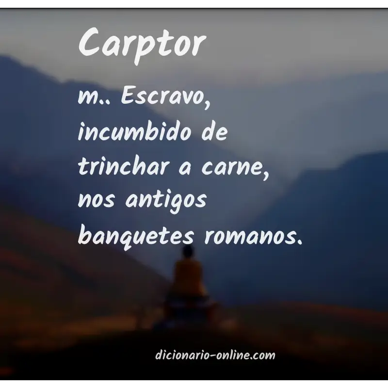 Significado de carptor