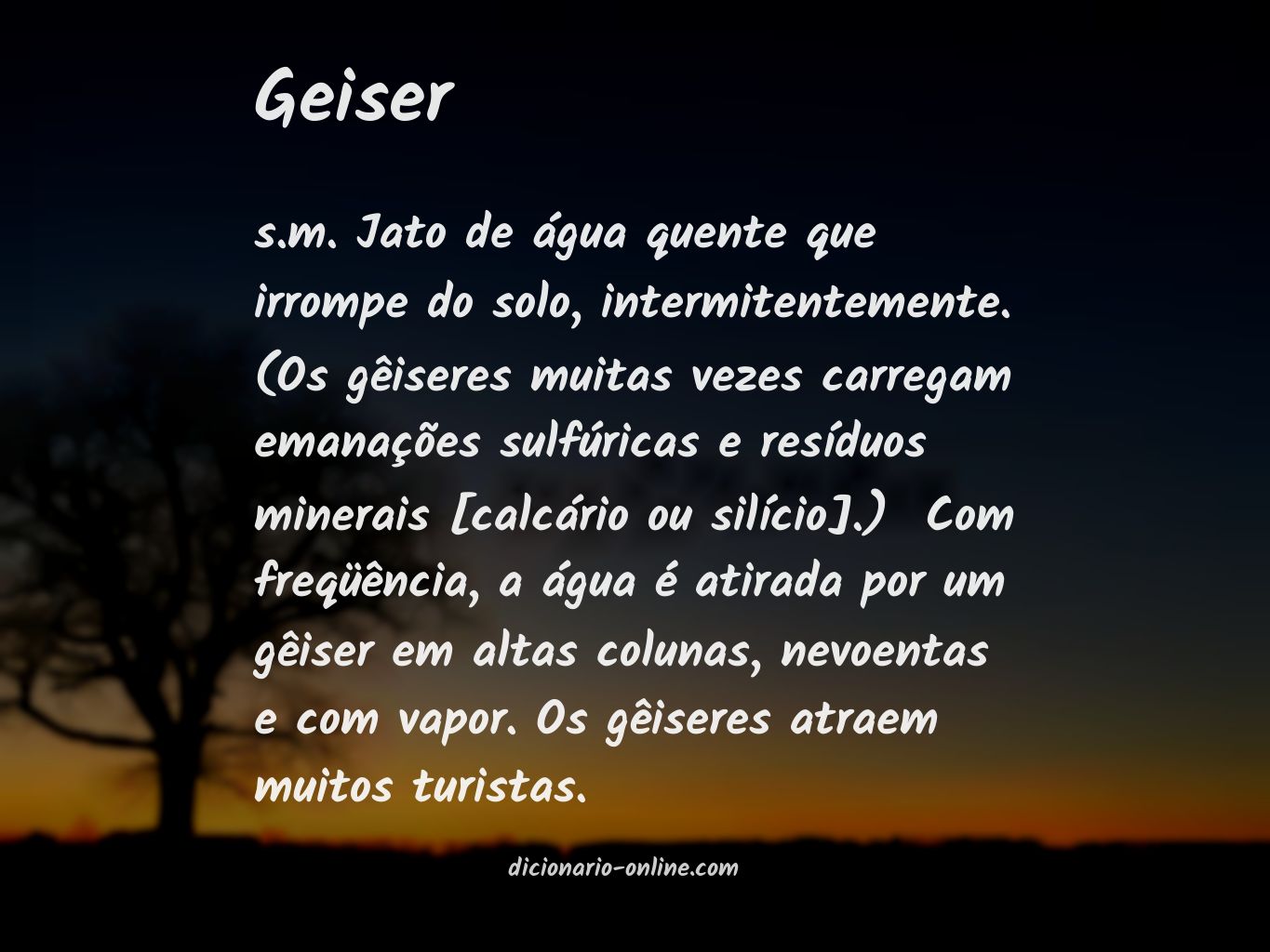 Significado de geiser