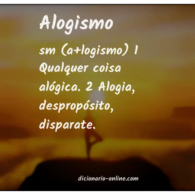 Significado de alogismo