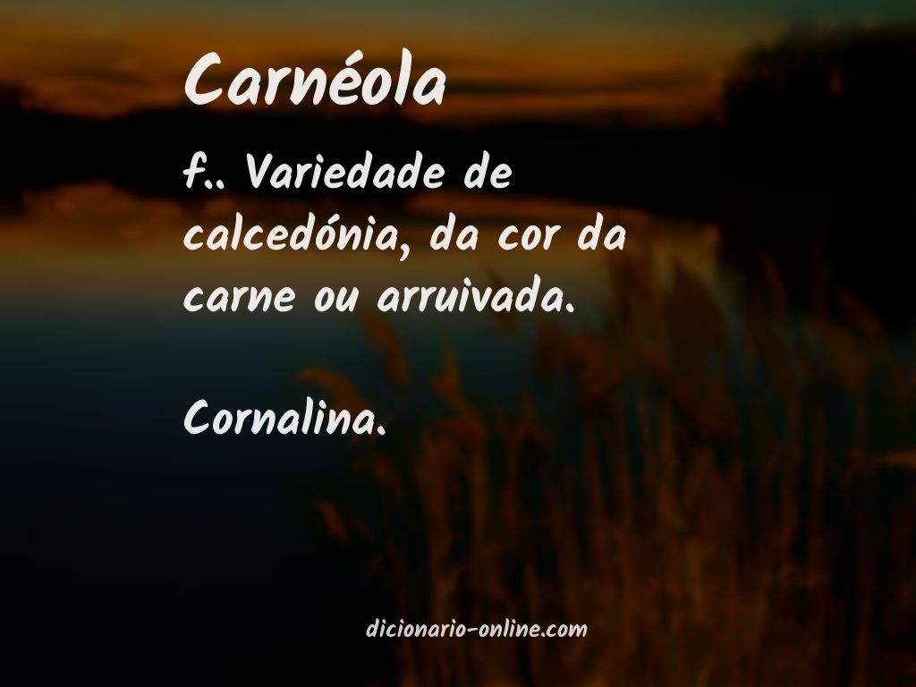 Significado de carnéola