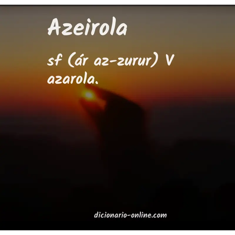 Significado de azeirola