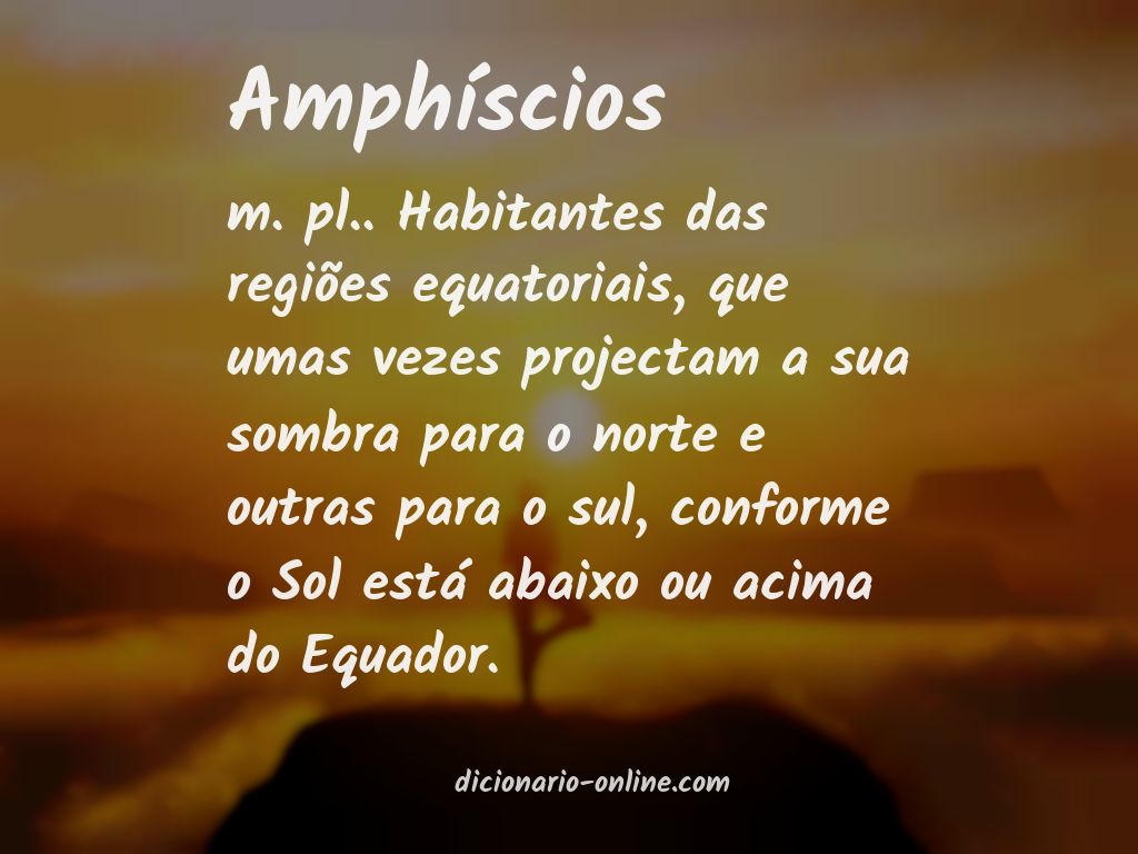 Significado de amphíscios