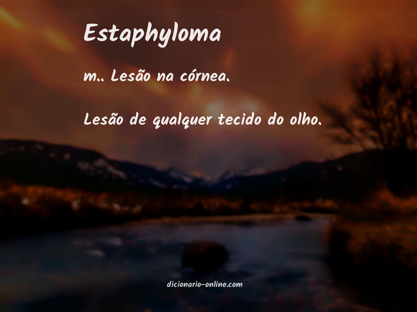 Significado de estaphyloma