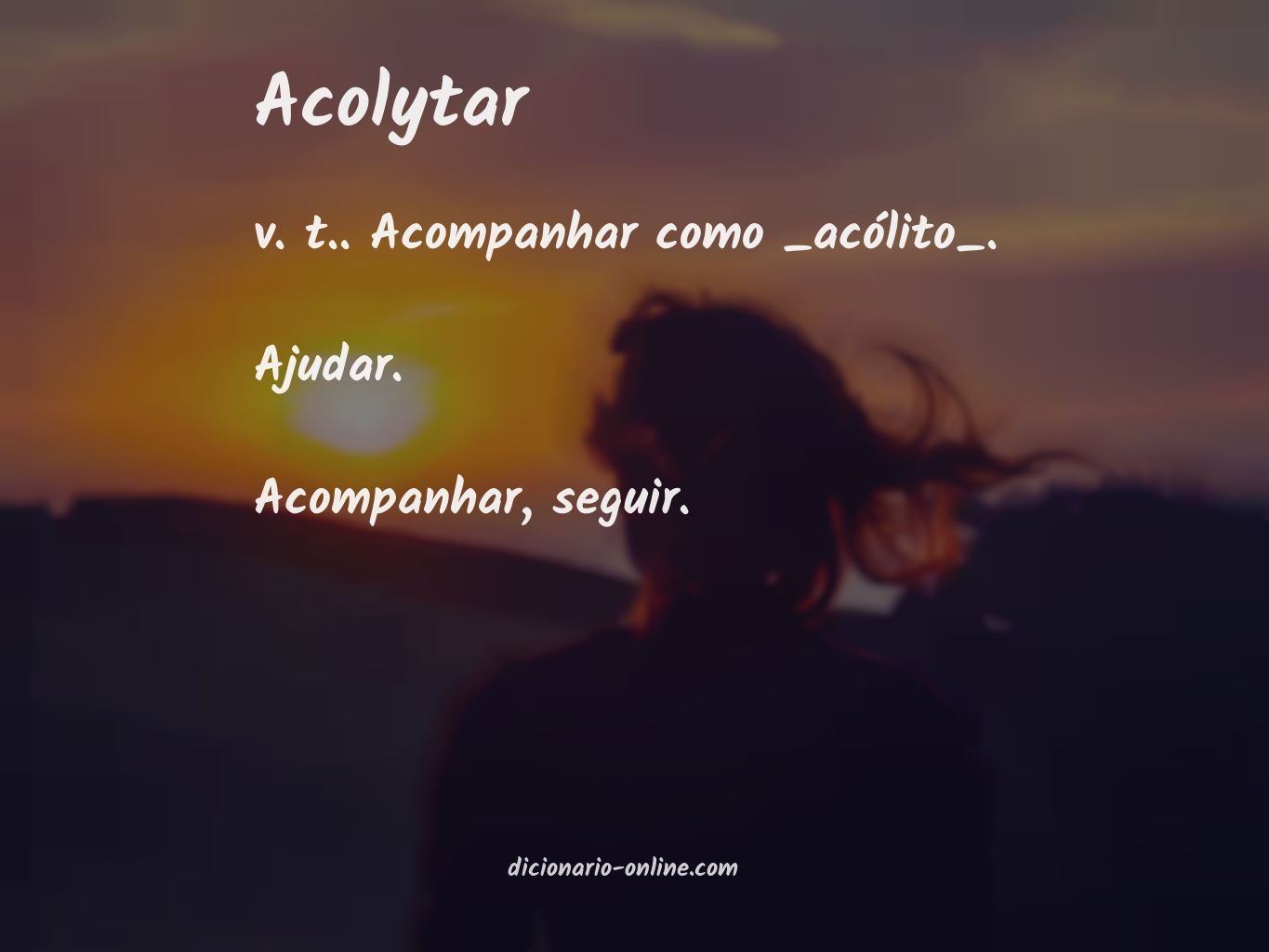 Significado de acolytar