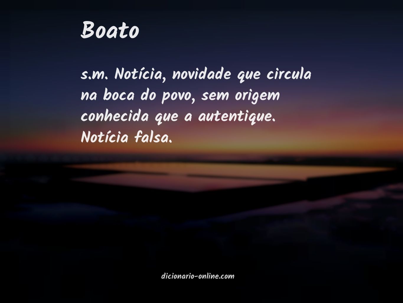 Significado de boato