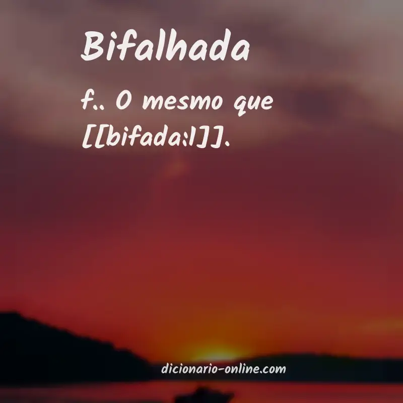 Significado de bifalhada
