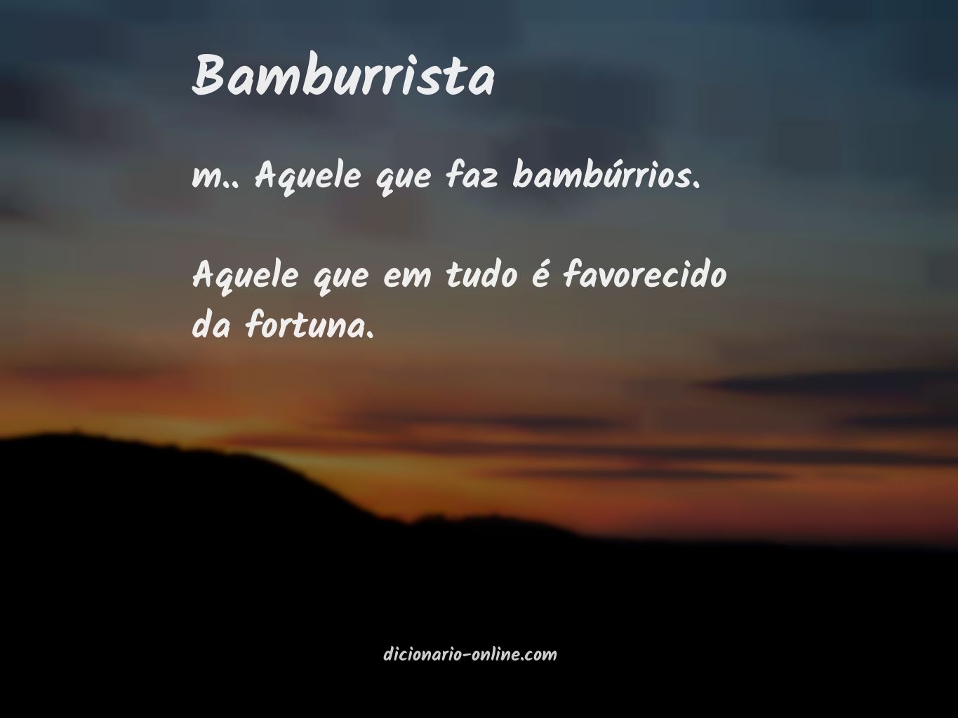 Significado de bamburrista