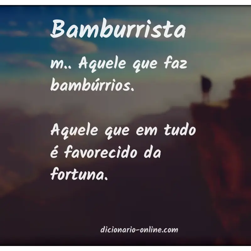 Significado de bamburrista