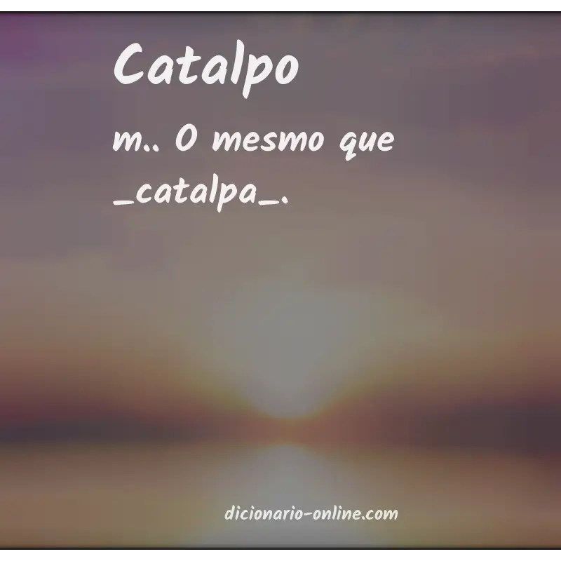 Significado de catalpo