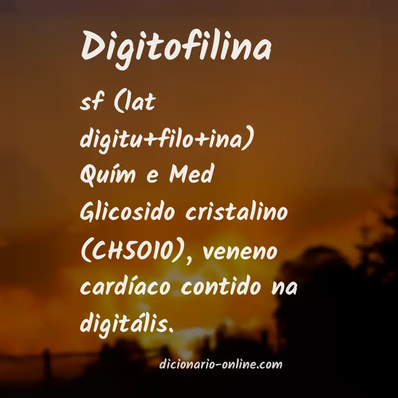 Significado de digitofilina
