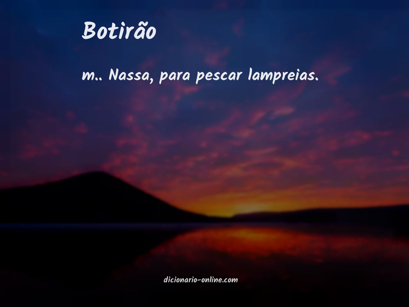 Significado de botirão