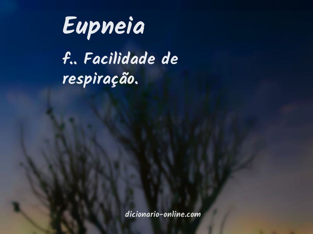 Significado de eupneia