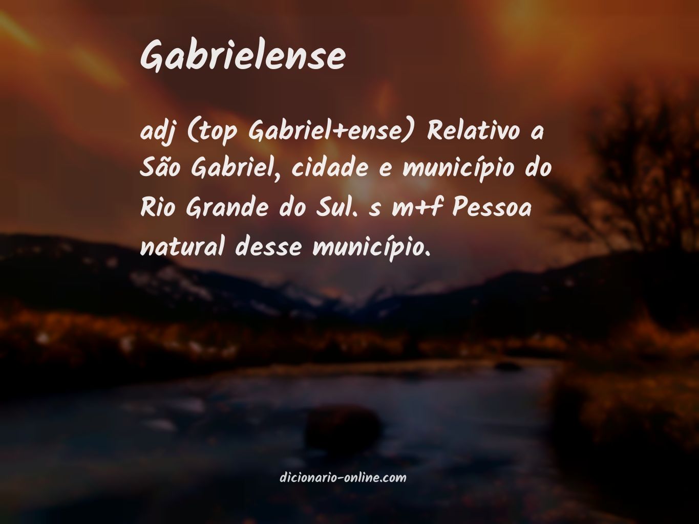 Significado de gabrielense