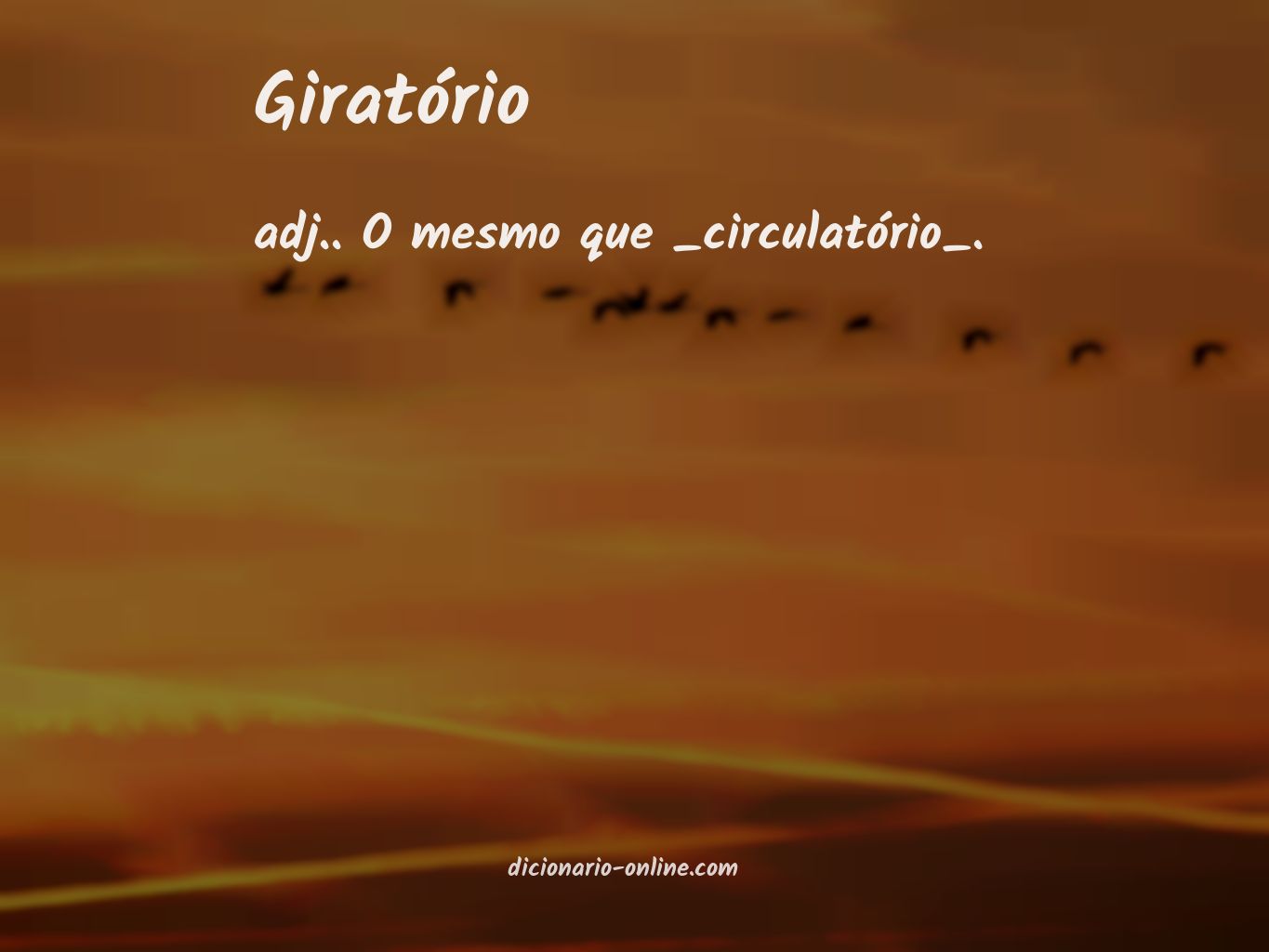 Significado de giratório