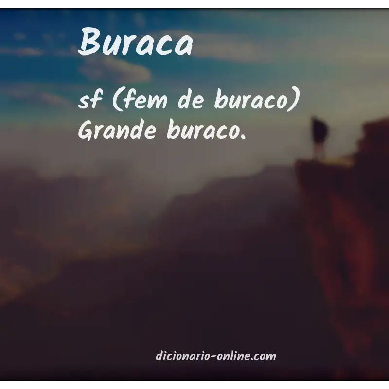 Significado de buraca