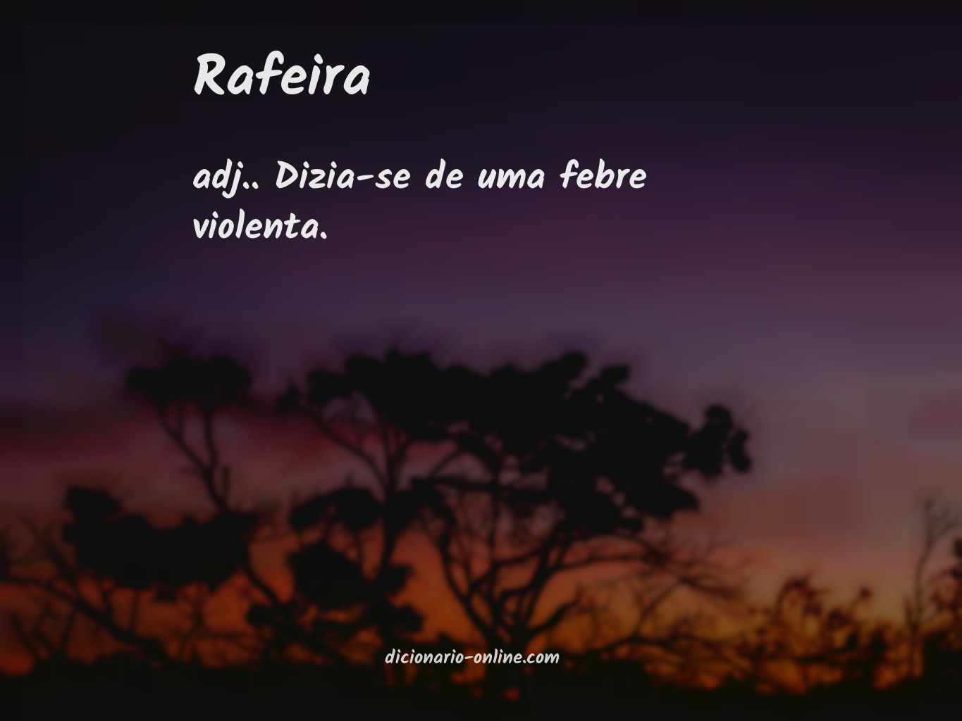 Significado de rafeira