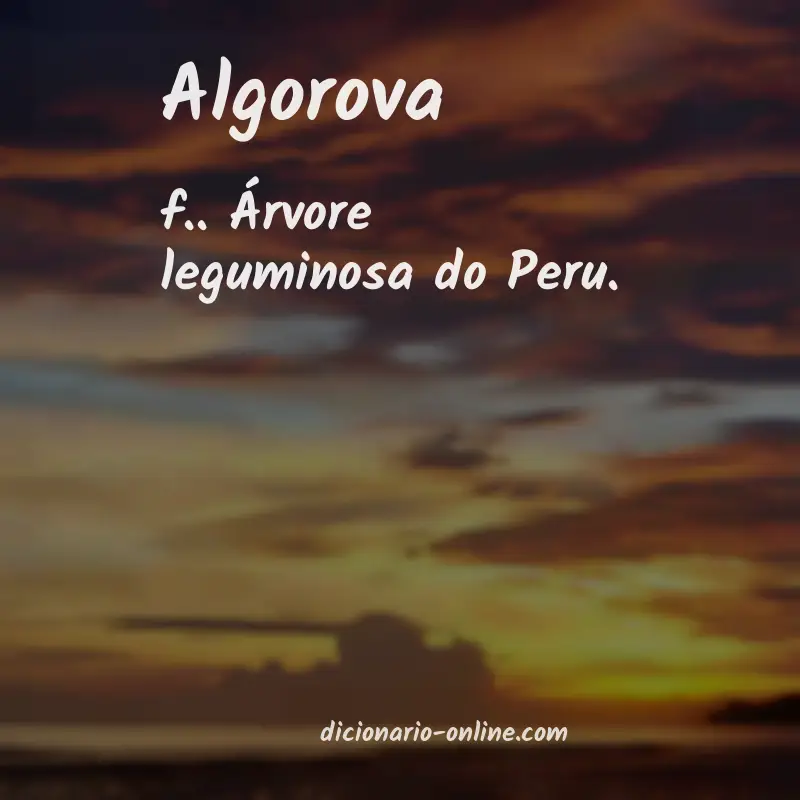 Significado de algorova